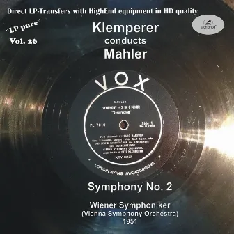 LP Pure, Vol. 26: Klemperer Conducts Mahler (Recorded 1951) by Ilona Steingruber