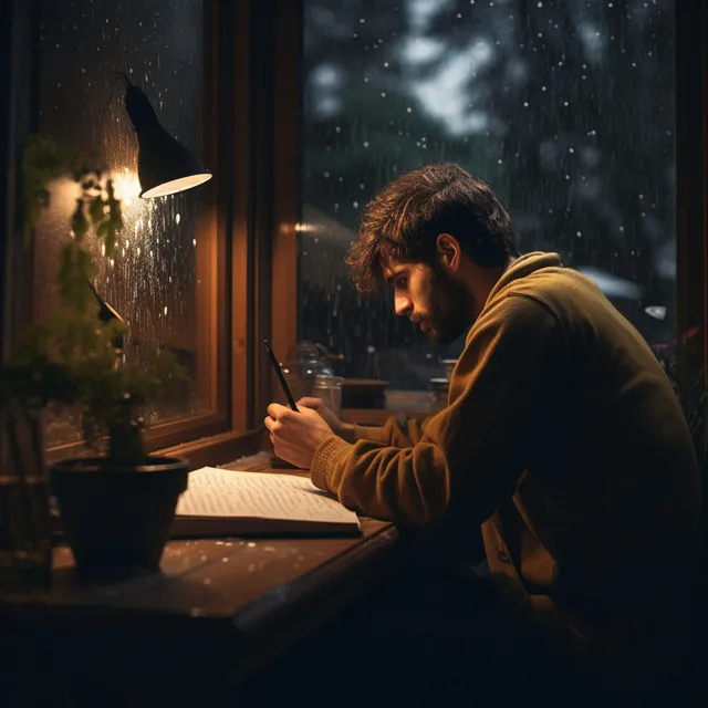 Estudio Ilustrado Con La Lluvia