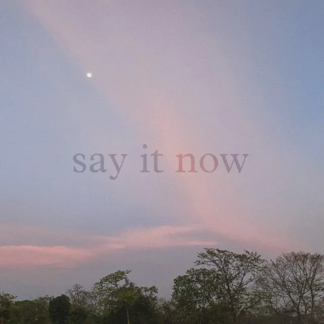 say it now