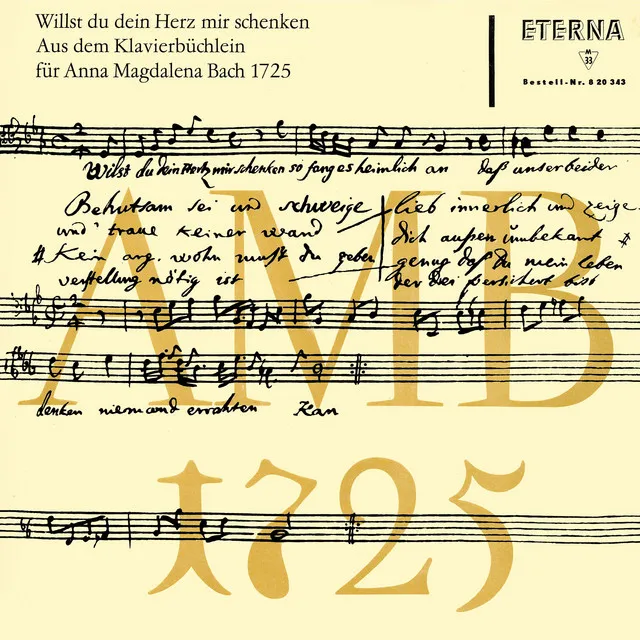 Aus dem Klavierbüchlein für Anna Magdalena Bach 1725: No. 22, Musette in D Major, BWV Anh. 126