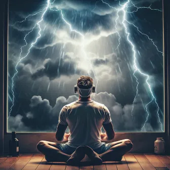 Binaural Thunder Yoga: Rhythmic Storm Harmonies by 