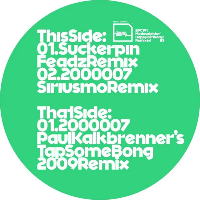 2000007 - Paul Kalkbrenner's Tap Some Bong 2009 Remix