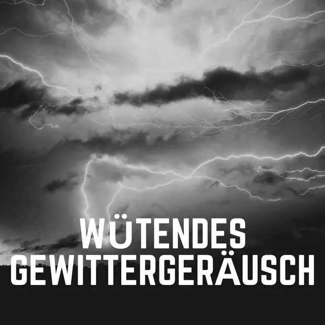 Wütendes Gewittergeräusch