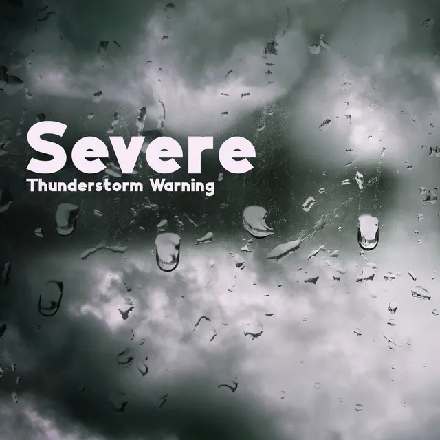 Severe Thunderstorm Warning – Heavy Rain And Sounds For Sleeping (Black Screen)