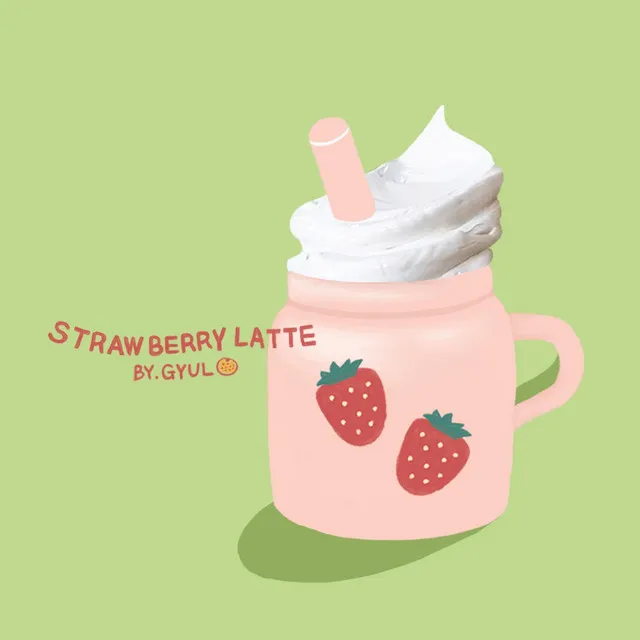 Strawberry latte - Inst.