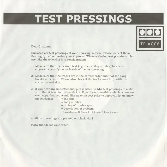 Testpressing#006