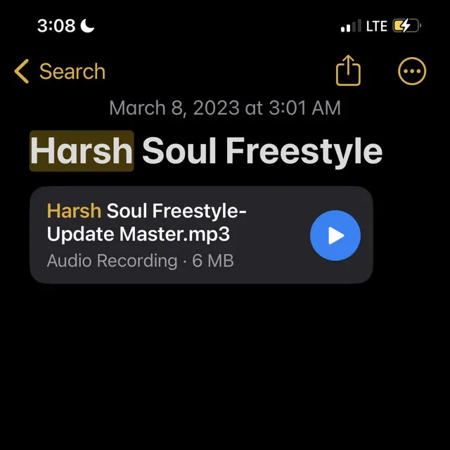 Harsh Soul Freestyle