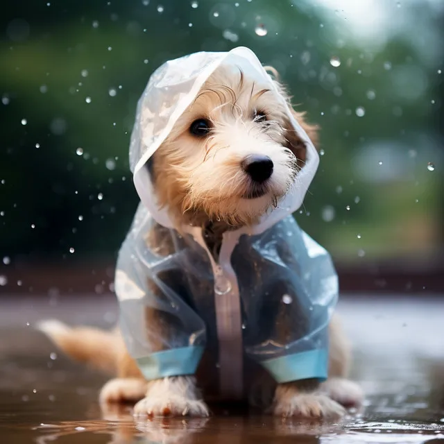 Oasis De Mascotas Con La Lluvia: Melodías Animales De La Gota De Lluvia