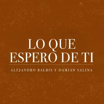 Lo Que Espero De Ti by Damián Salina