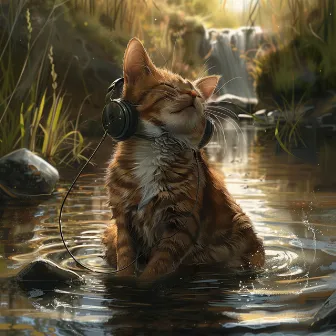 Cats Binaural Stream: Purring Melodies by Binaural Vibrations