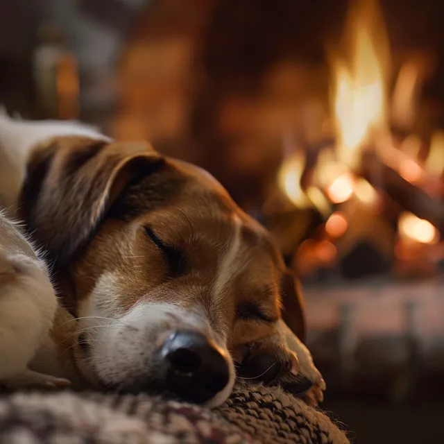 Melodías Reconfortantes De Fuego Para Mascotas