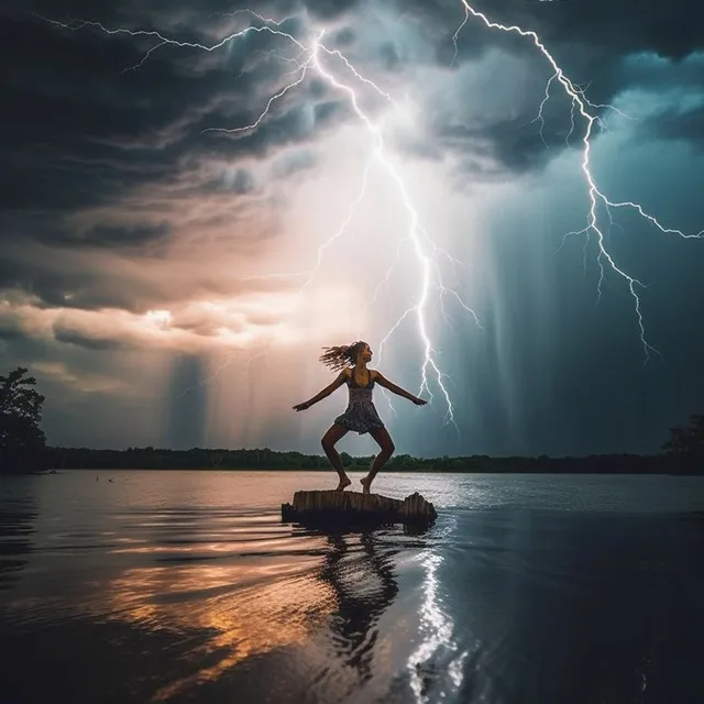 Yoga Calm During Thunder