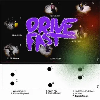 Drive Fast by Half White Full Black