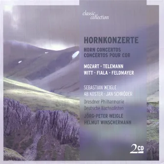 Mozart: Horn Concertos - K. 412, 417, 447, 495 / Telemann, G.P.: Ouverture (Suite) in F Major / Fiala, J.: Concerto for 2 Horns by Jörg-Peter Weigle