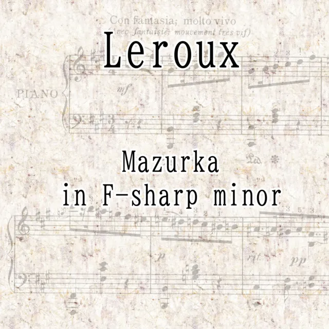 Mazurka in F-sharp Minor