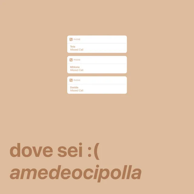 dove sei :(