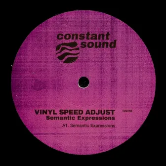 Semantic Expressions by Vinyl Speed Adjust