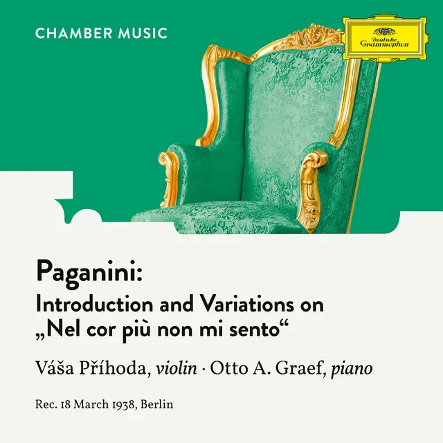 Introduction and Variations on "Nel cor più non mi sento", MS 44 (Arr. by Váša Příhoda)