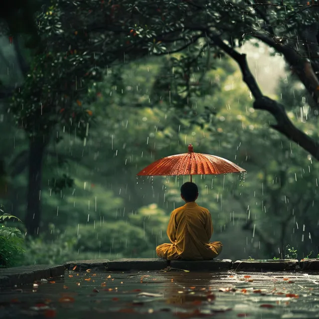 Meditación Tranquila Con La Lluvia