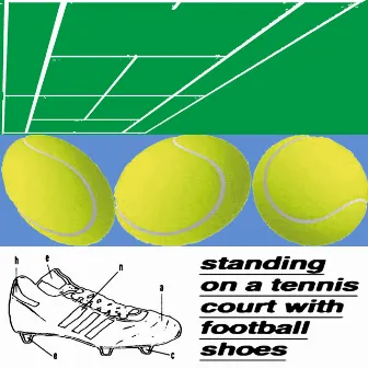 Standing On A Tennis Court With Football Shoes by Henace