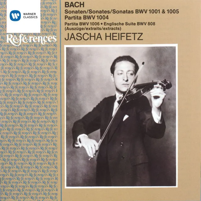 Bach, JS / Arr. Heifetz for Violin and Piano: English Suite No. 3 in G Minor, BWV 808: V. Gavottes I & II