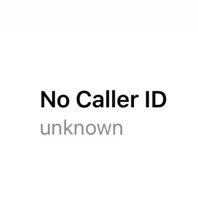 NO CALLER ID