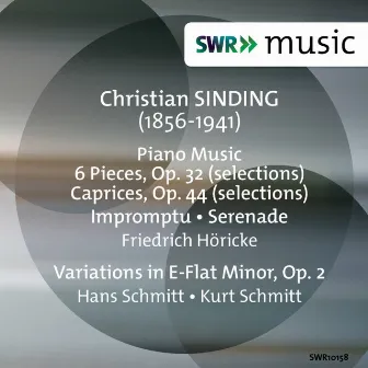 Sinding: Piano Music by Friedrich Horicke