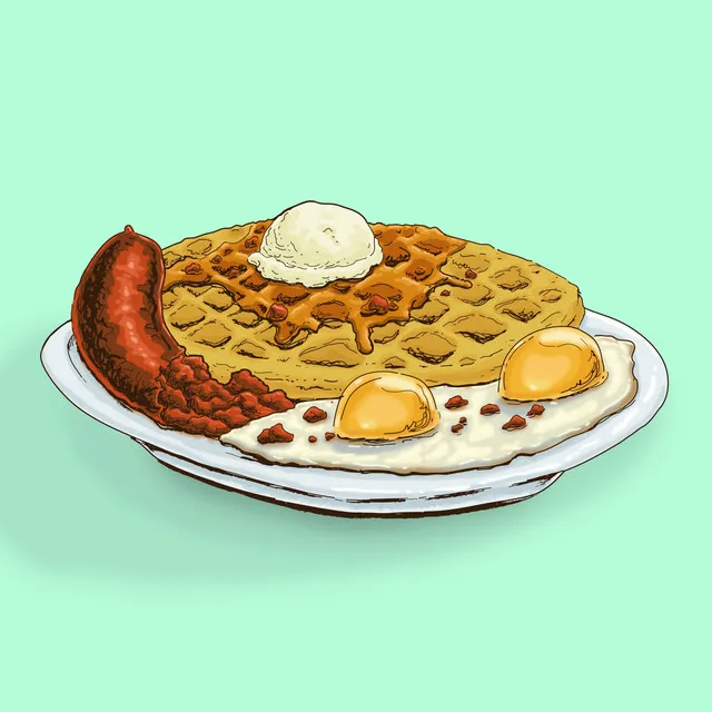 Chorizo & Waffles