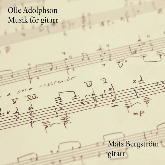 Olle Adolphson Musik för gitarr