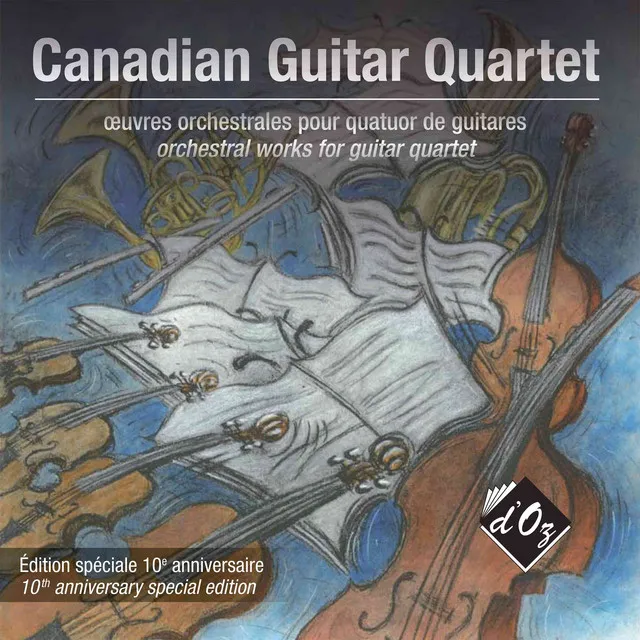 Canadian Guitar Quartet : œuvres orchestrales pour quatuor de guitares