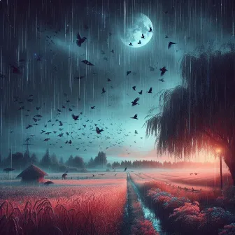 Rain and Birds at Night by Loiquo