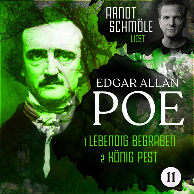 Lebendig begraben / König Pest [Arndt Schmöle liest Edgar Allan Poe, Band 11 (Ungekürzt)]