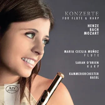 Henze, C.P.E. Bach & Mozart: Konzerte for Flute & Harp by Maria Cecilia Munoz