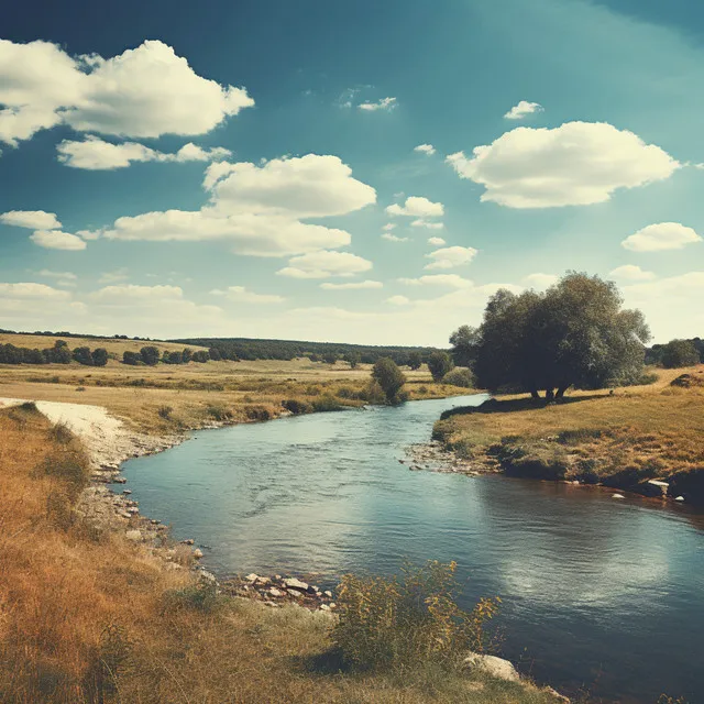 Serenidad De Una Corriente Tranquila