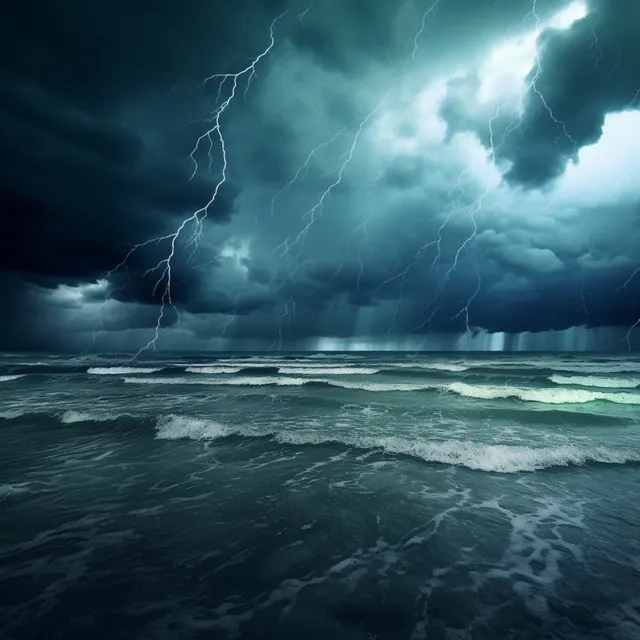 Binaural Thunder by the Seaside: ASMR Rain Ambiance