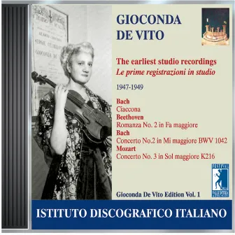 De Vito, Gioconda: Earliest Studio Recordings (1947-1949) by Gioconda De Vito