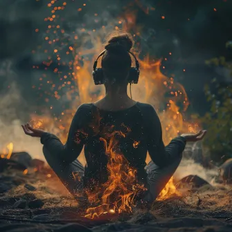 Flame's Insight: Fire Meditation Harmony by Meditative Souls