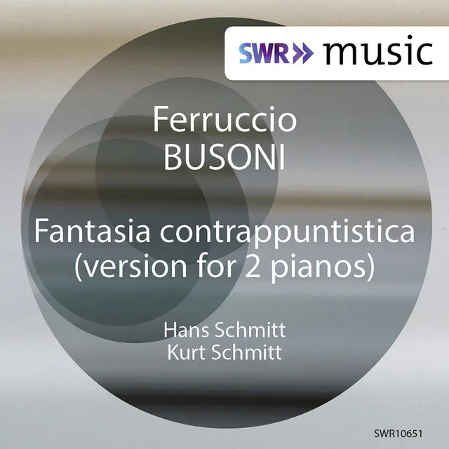 Fantasia contrappuntistica, BV 256b (Version for 2 Pianos)