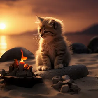 Tranquil Fire Melodies for Happy Felines: Melodic Moments by Ambient Nature project