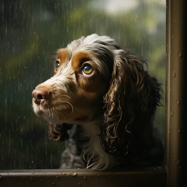 Baile De Lluvia Canino: Sonido Ambiente De Lluvia Para Perros Alegres