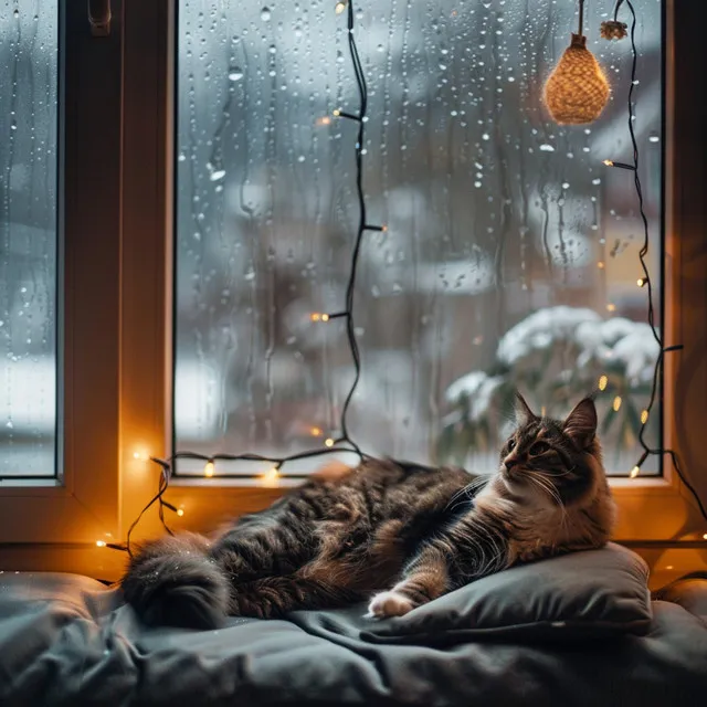 Lluvia Binaural Del Gato: Sonidos Suaves De Agua Para La Comodidad Del Gato