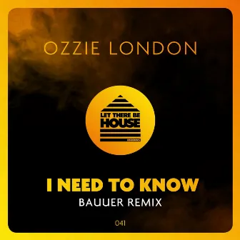 I Need To Know by Ozzie London