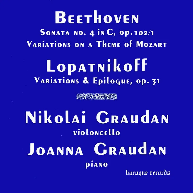 Variations And Epilogue, Op. 31