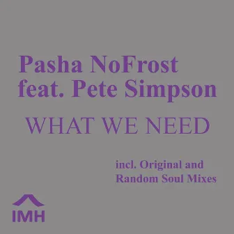 What We Need (feat. Pete Simpson) by Pasha Nofrost