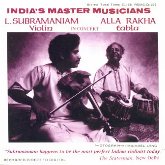 India's Master Musicians by Alla Rakha