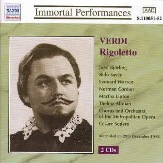 Verdi: Rigoletto (Bjorling, Sayao, Warren) (1945) by Cesare Sodero