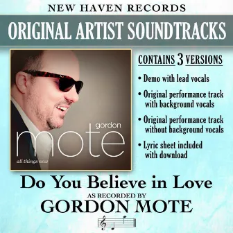 Do You Believe in Love (Performance Tracks) - EP by Gordon Mote