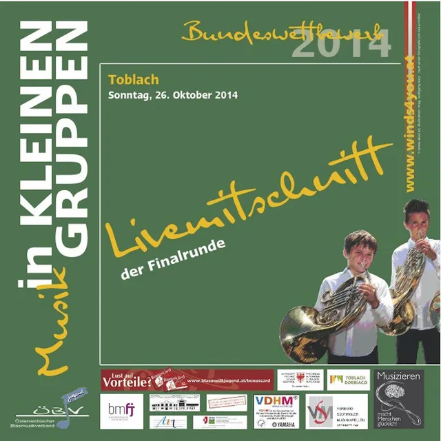 Livemittschnitt der Finalrunde - Musik in kleinen Gruppen Bundeswettbewerb 2014