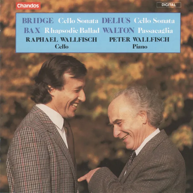 Raphael and Peter Wallfisch play works for Cello by Bridge, Bax, Delius & Walton