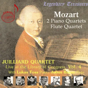 Juilliard Quartet, Vol. 4: Live at Library of Congress – Mozart Quartets by Julius Baker